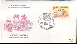 FDC - 2086/88 Vrouwen - Stempel : Lokeren - 1981-1990
