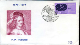 1838 - FDC - Internationaal Rubensjaar   - Stempel : Ledeberg - 1971-1980