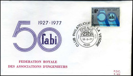 1842 - FDC - "F.A.B.I."   - Stempel : Chenée - 1971-1980