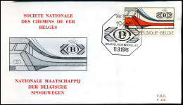 1825 - FDC - N.M.B.S.   - Stempel : Brussel/Bruxelles - 1971-1980