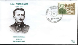 1726 - FDC - Léon Trésignies (1886-1914)   - Stempel : Brussel/Bruxelles - 1971-1980