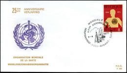1667 - FDC - Wereldgezondheidsorganisatie   - Stempel : Dinant - 1971-1980