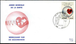 1619 - FDC - Campagne Voor Het Hart   - Stempel : Chatelet - 1971-1980