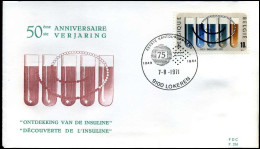 1595 - FDC - Insuline   - Stempel : Lokeren - 1971-1980