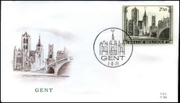 1594 - FDC - Gent   - Stempel : Gent - 1971-1980