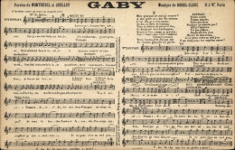 Chanson CPA Gaby, Mortreuil, Joullot, Musik Borel-Clerc - Costumes