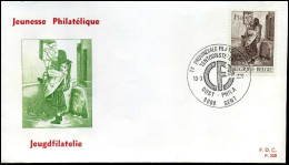 1573 - FDC - Jeugdfilatelie   - Stempel : Gent - 1971-1980