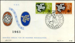 FDC- 1193 -  Europa CEPT 1961 - Stempel : Antwerpen - 1961-1970