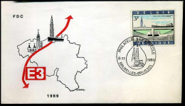 1514 -  FDC - Scheldetunnel - Stempel : Bruxelles / Brussel - 1961-1970
