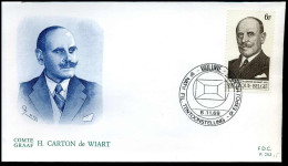 1512 -  FDC - Graaf H. Carton De Wiart - Stempel : Woluwe - 1961-1970