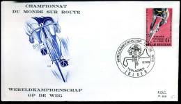 1498-  FDC - Wereldkampioenschap Wielrennen - Stempel : Zolder - 1961-1970