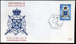 1421 -  FDC - Koloniale Verbroedering - Stempel : Bruxelles / Brussel - 1961-1970