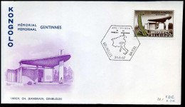 1420 -  FDC - Kongolo Memoriaal Gentinnes - Stempel : Bruxelles / Brussel - 1961-1970