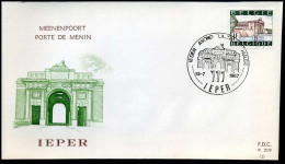 1423/24 -  FDC - Toeristische Uitgifte - Stempel : Ieper + Spontin - 1961-1970