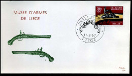 1406 -  FDC - Musée D'armes De Liège - Stempel : Liège - 1961-1970