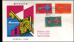 FDC - Monaco - Europa CEPT 1968 - 1968