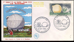 FDC - Liaison T.V. Par Satellite - Europe-USA - 1960-1969