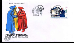 FDC - Tipus Andorrans - Briefe U. Dokumente