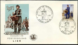 1577 - FDC - Dag Van De Postzegel   - Stempel : 2 X Lier - 1971-1980