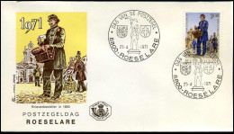 1577 - FDC - Dag Van De Postzegel   - Stempel : 2 X Roeselare - 1971-1980