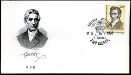 1742 - FDC - Adolphe Quetelet (1796-1874)   - Stempel : Koersel - 1971-1980
