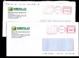 Industria Meccanica, Merlo (carrelli Elevatori)1,95-0,85, 2 Tariffe,(c)28-3-19,16-1-19,San Defendente Cervasca,ema,meter - Maschinenstempel (EMA)