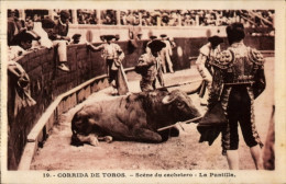 CPA Corrida De Toro, Scene Du Cachatero, La Puntilla - Other & Unclassified