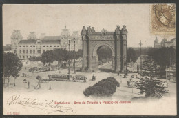 Carte P De 1904 ( Barcelona / Arco De Triunfo Y Palacio De Justicia ) - Barcelona