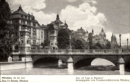 CPA München, Brücke, An Der Isar, Teilansicht - Autres & Non Classés