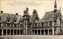 CPA Blois Loir Et Cher, Chateau, Facades Interieures - Other & Unclassified