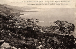 CPA La Turbie Alpes Maritimes, Panorama Sur Monaco Et Monte Carlo - Autres & Non Classés