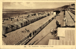 CPA Cabourg Calvados, Digue, Plage - Other & Unclassified