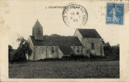 CPA Courtacon Seine Et Marne, Kirche - Autres & Non Classés