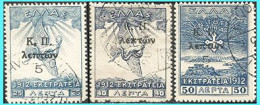 GREECE- GRECE - HELLAS  - CHARITY STAMPS 1917: "new Values On 1913 Campaign" Compl. Set Used - Wohlfahrtsmarken