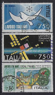 Italy 1988  Italienische Technologie Im Ausland  (o) Mi.2063-2065 - 1981-90: Usados