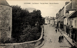 CPA Dourdan Essonne, Le Chateau, Vue Des Fosses, Rue De Chartres - Sonstige & Ohne Zuordnung