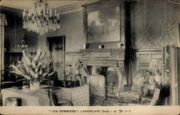 CPA Lamorlaye Oise, Les Pommiers, Innenraum, Kronleuchter, Kamin - Other & Unclassified