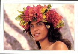 CPA Moorea Französisch-Polynesien, Young Vahine - Costumes