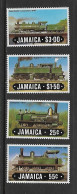 JAMAIQUE 1984 TRAINS YVERT N°608/611 NEUF MNH** - Eisenbahnen