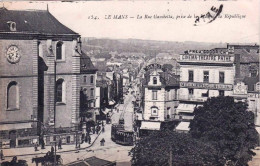 72 - Sarthe - LE MANS - La Rue Gambetta Prise De La Place De La Republique - Cinema Theatre Pathe - Le Mans