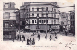 80 - Somme - AMIENS -  La Place Gambetta - Horloge Dewailly - Amiens