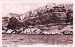 20 - Corse -  BONIFACIO - La Falaise Et La Ville - Other & Unclassified