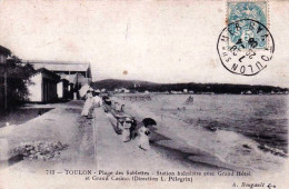 83 - Var -  TOULON - Plage Des Sablettes - Station Balneaire Avec Grand Hotel Et Grand Casino - Toulon