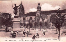 33 - Gironde - BORDEAUX - Les Allées Damour Et L Eglise Saint Seurin - Bordeaux