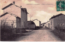 01 - Ain -  AMBERIEUX En DOMBES - La Mairie Et La Grande Rue - Unclassified
