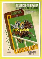 PUBLICITÉ / REPRODUCTION D'ANCIENNES AFFICHES / HIPPISME, COURSE DE CHEVAUX À L'HYPPODROME DE MADRID / 1941 - Publicidad