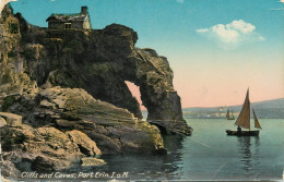 United Kingdom Isle Of Man Poert Erin Cliffs And Caves - Insel Man