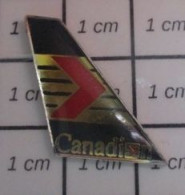 811B Pin's Pins / Beau Et Rare / AVIATION / DERIVE AVION COMPAGNIE AERIENNE CANADIAN Par JUNIPER - Airplanes