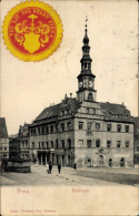 CPA Pirna An Der Elbe, Rathaus, Siegel Rat Der Stadt - Other & Unclassified