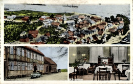 CPA Schnackenburg An Der Elbe, Panorama, Gasthof Deutsches Haus, Klubzimmer - Autres & Non Classés